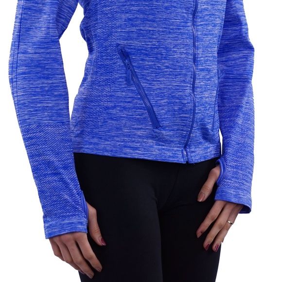 Hoodie with long sleeves and pockets Blue - Picture 5 of 5